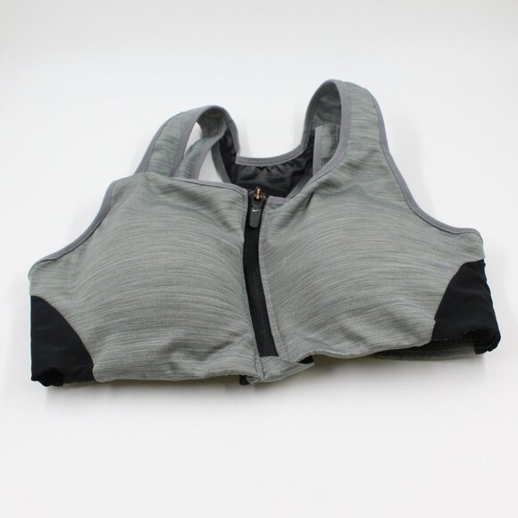 Nike Shape Dri-Fit Women's High-Support Padded Zip-Front Sports Bra  Size M - Picture 1 of 9